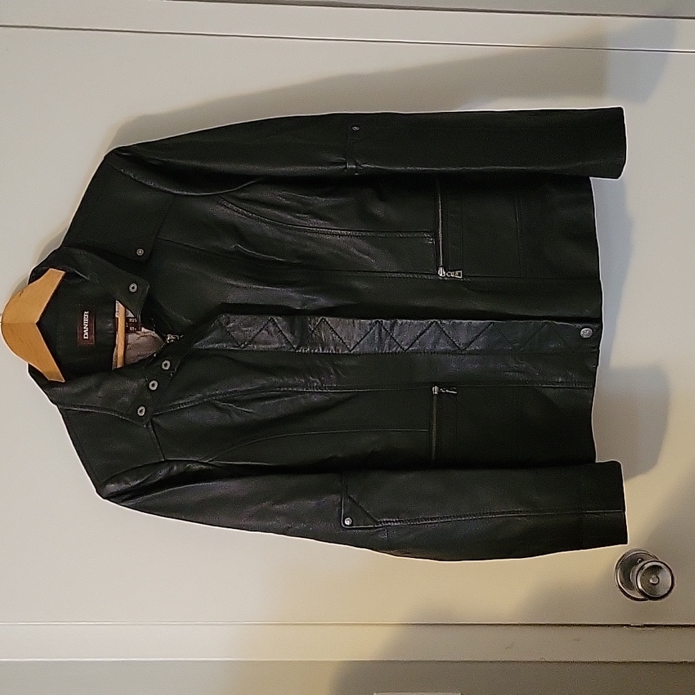 DANIER~ Genuine Leather Jacket, S, Black